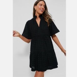 Tuckernuck Black Eyelet Dress Large